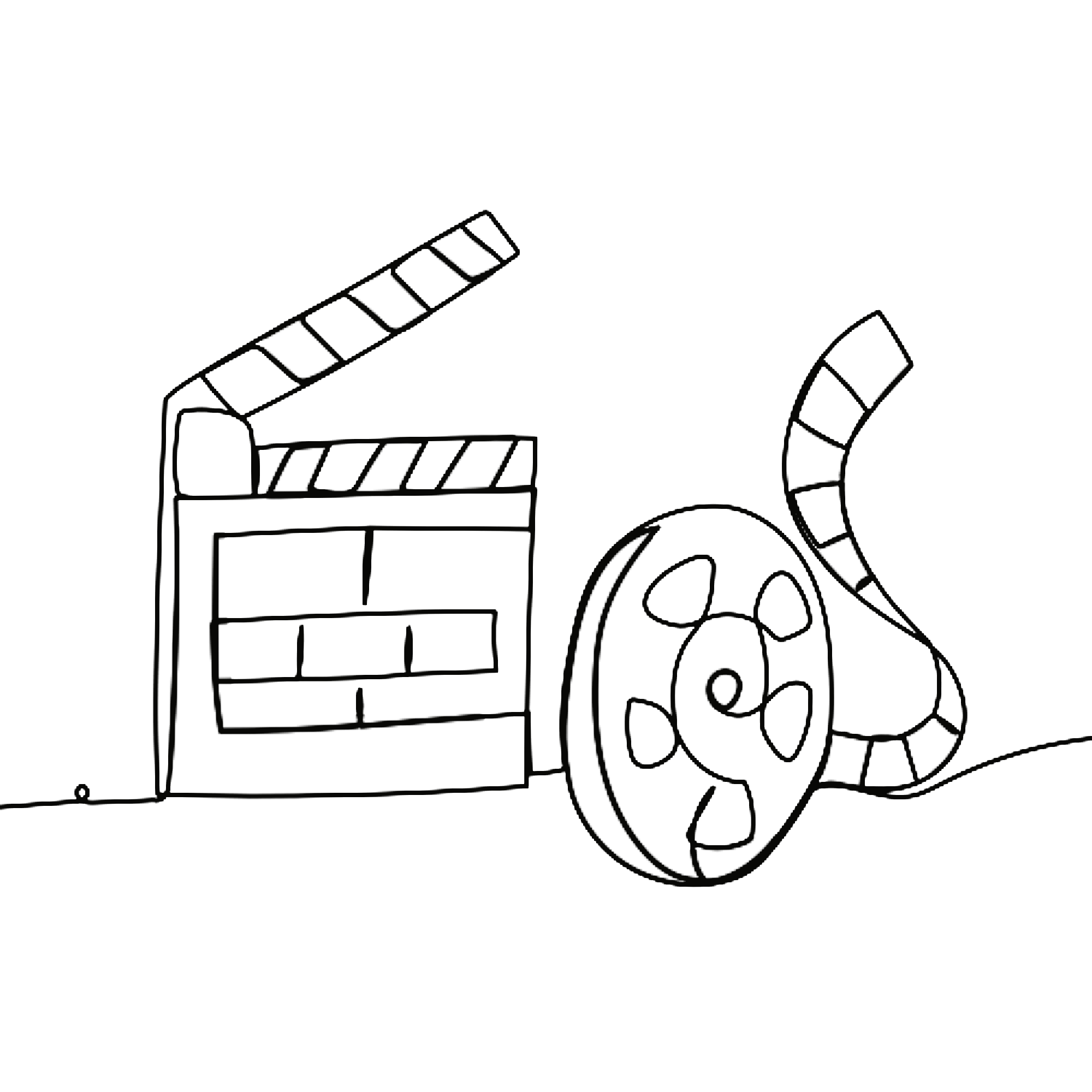 Klaket ve film makarası